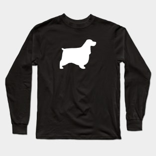 English Cocker Spaniel Silhouette Long Sleeve T-Shirt